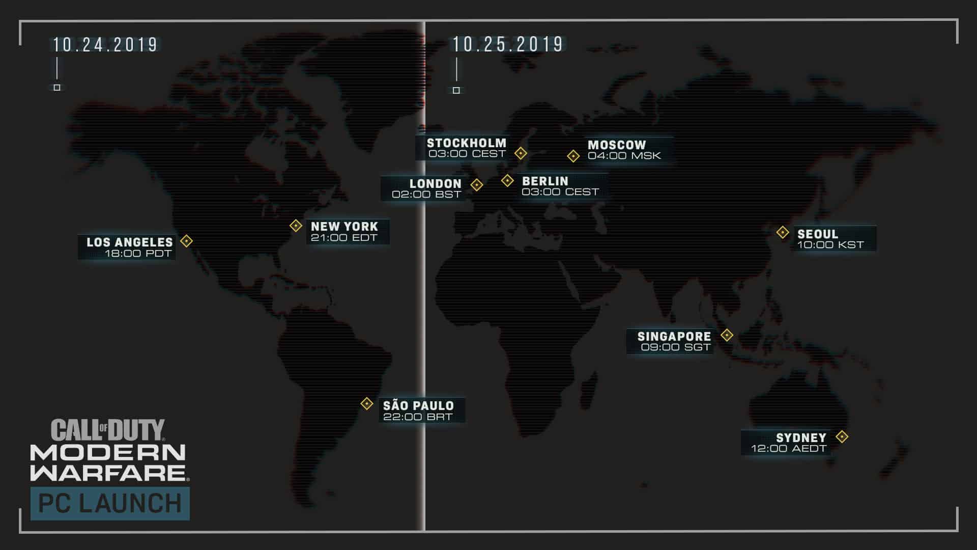 Modern Warfare Launch Times Revealed I Play CoD