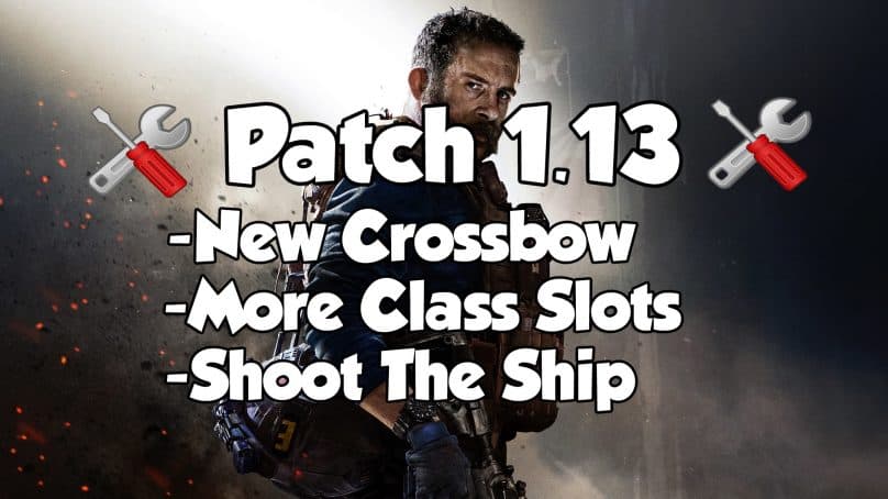 Modern Warfare Patch 1.13- Crossbow Added, RAM-7 Buffed, 5 New Loadout Slots