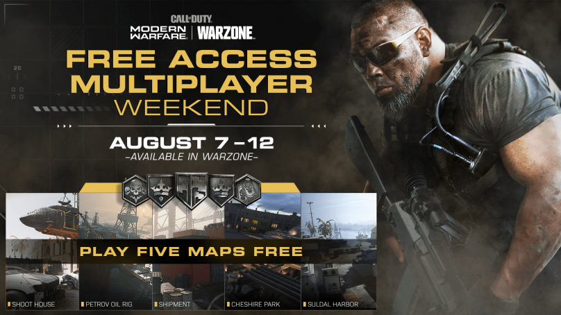 Call of Duty Free Multiplayer Weekend & Double XP Weekend