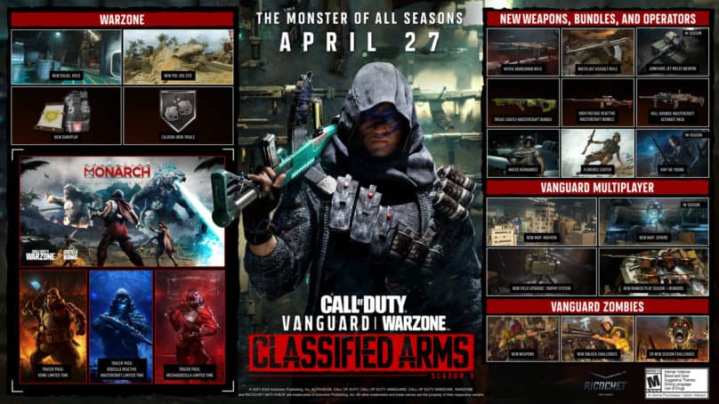 Vanguard and Warzone Season 3 Roadmap Revealed